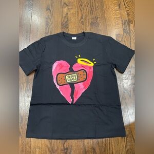 Unisex black Jesus Heals Graphic t shirt XXL